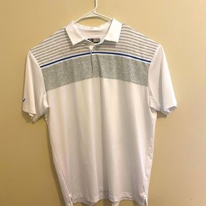CALLAWAY OPTI-DRI  WHITE GOLF POLO SHIRT MENS XL